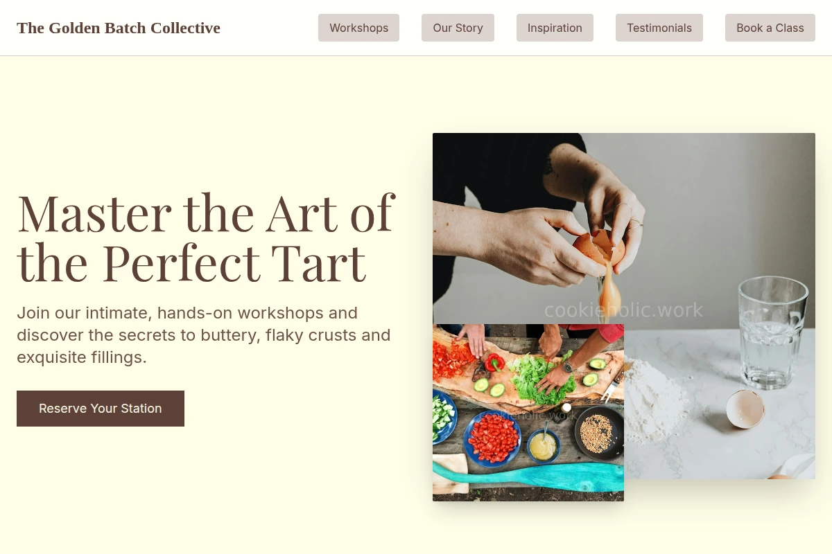 Tart Cooking Class